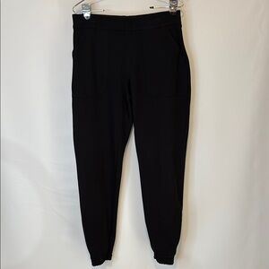 SPANX Black Joggers Pants with Elastic Cuffs